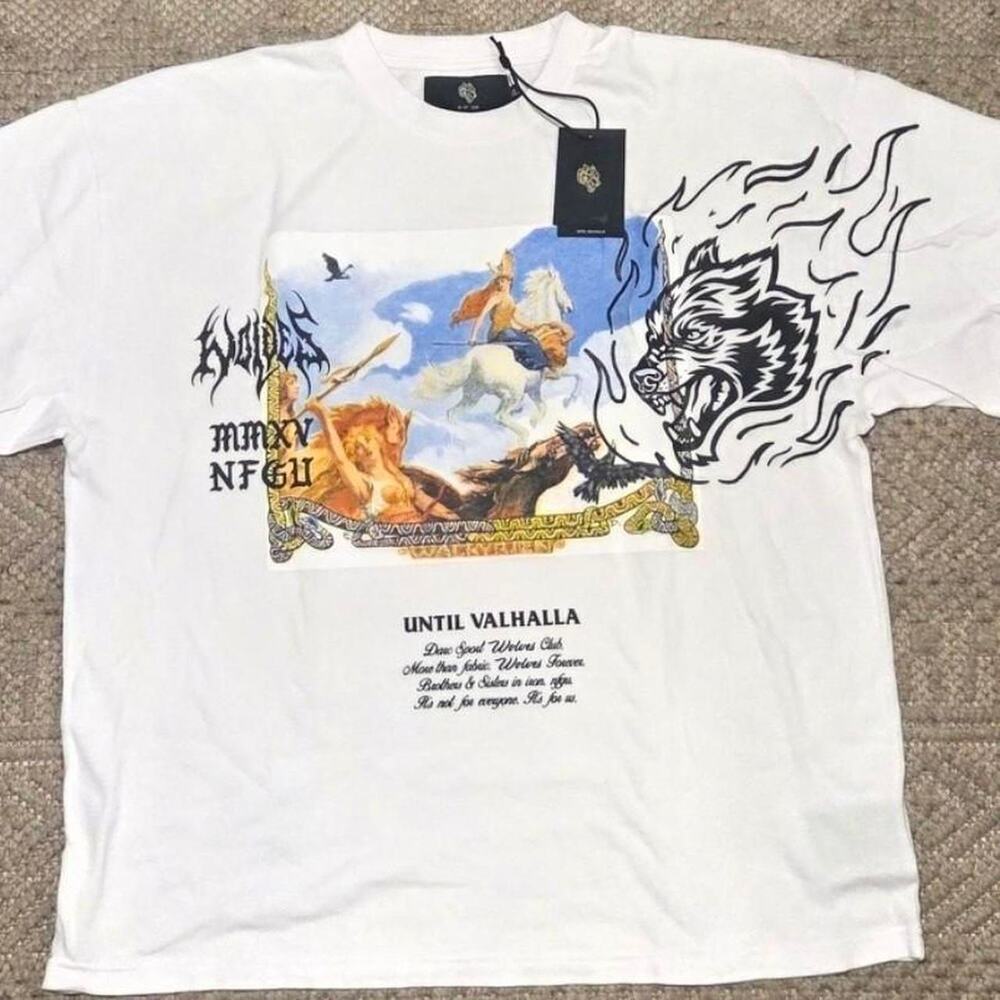 Darc Sport Wolves Club Until Valhalla Premium Tee XL NWT